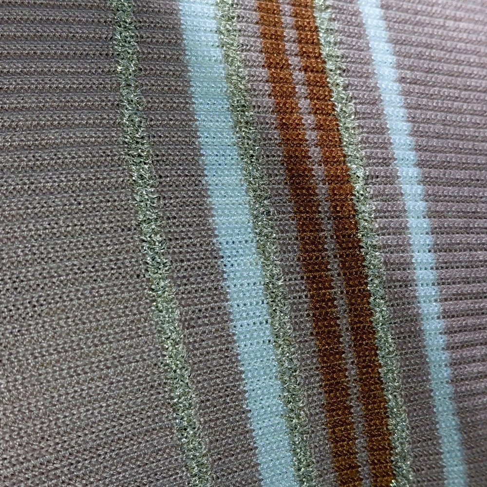 Striped Tan Long Belted Cardigan - Picture 8 of 11